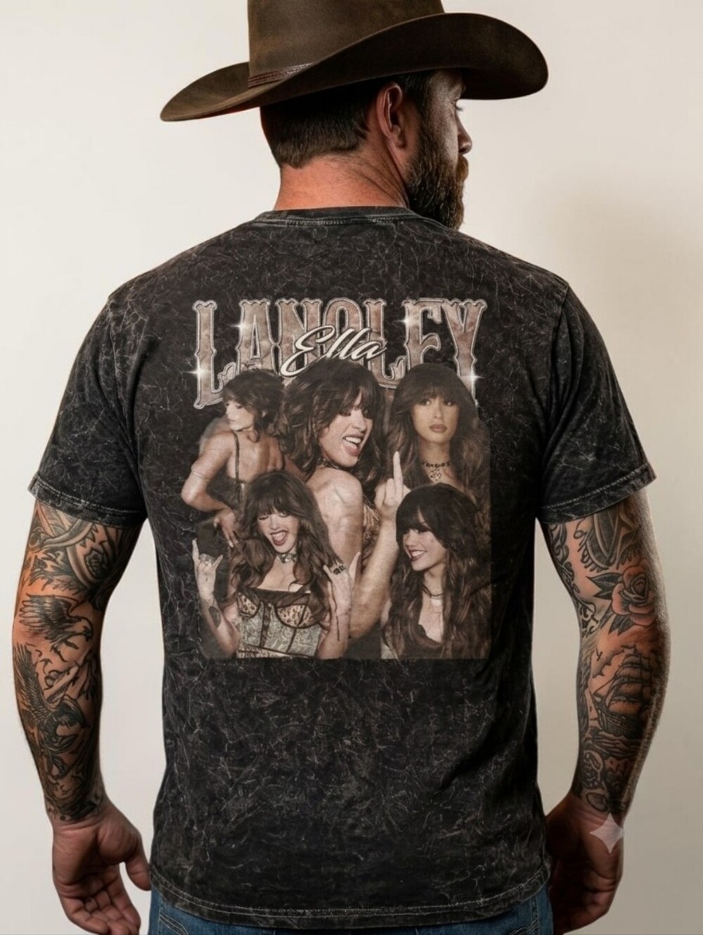 ELLA LANGLEY Cotton Tee Shirt - Size L